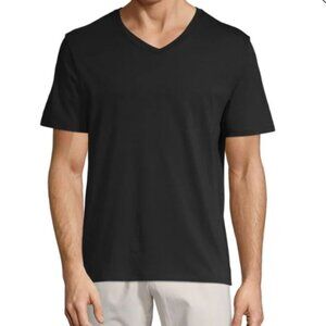 Vince Men’s V-Neck T-Shirt – 100% Pima Cotton – Size Large – Short Sleeve